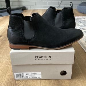NEW IN BOX Kenneth Cole REACTION Men's Guy Chelsea Boot, BLACK, 8.5